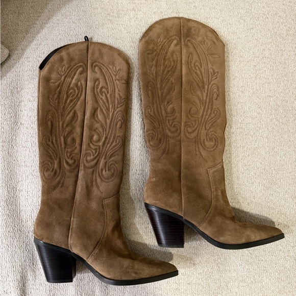 Uterque tan Heeled cowboy Boots - Picture 4 of 8